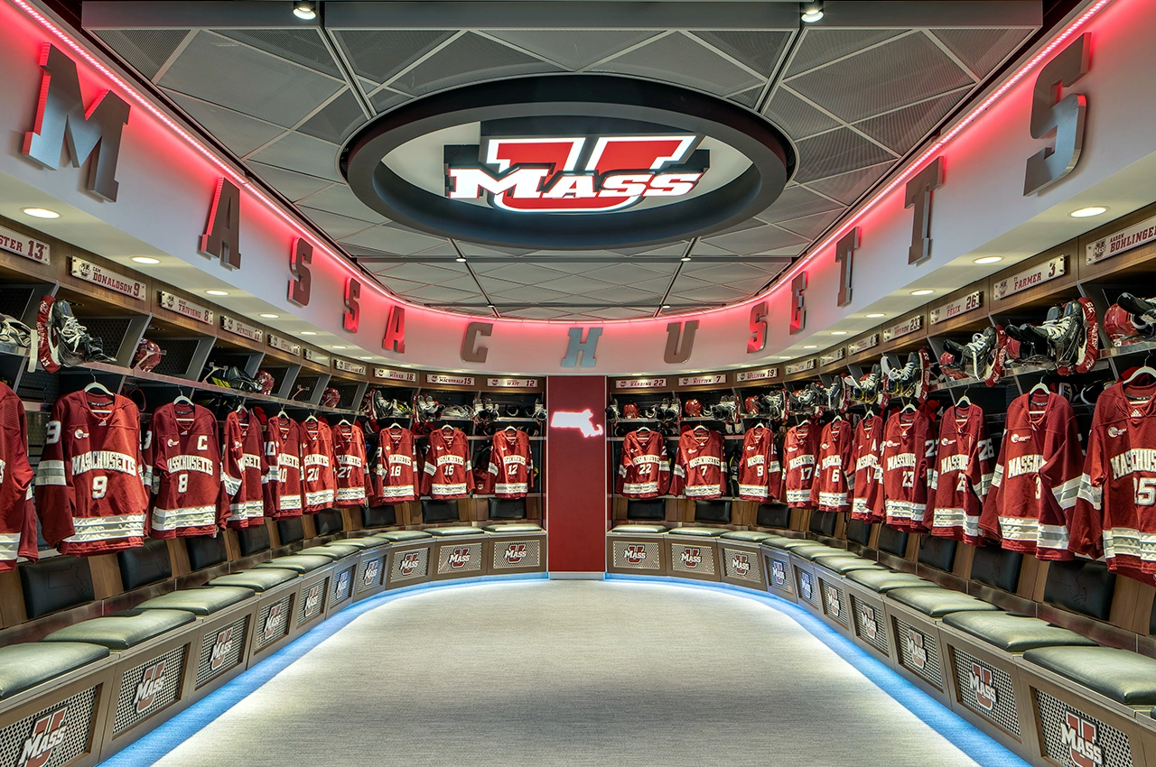 University Hockey locker room lighting